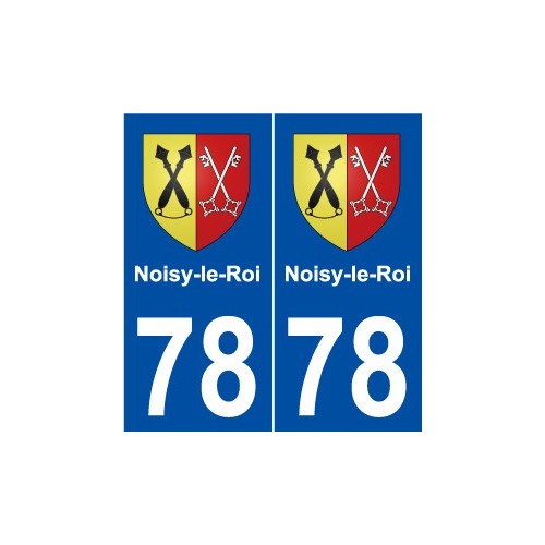 78 Noisy-le-Roi blason autocollant plaque stickers ville