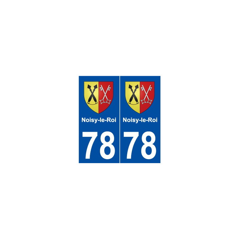 78 Noisy-le-Roi blason autocollant plaque stickers ville