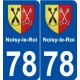 78 Noisy-le-Roi blason autocollant plaque stickers ville