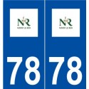 78 Noisy-le-Roi logo autocollant plaque stickers ville