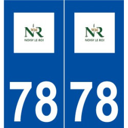 78 Noisy-le-Roi logo autocollant plaque stickers ville