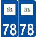 78 Noisy-le-Roi logo autocollant plaque stickers ville