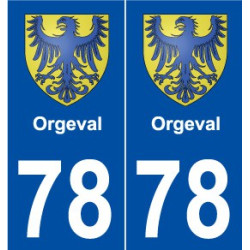 78 Orgeval blason autocollant plaque stickers ville