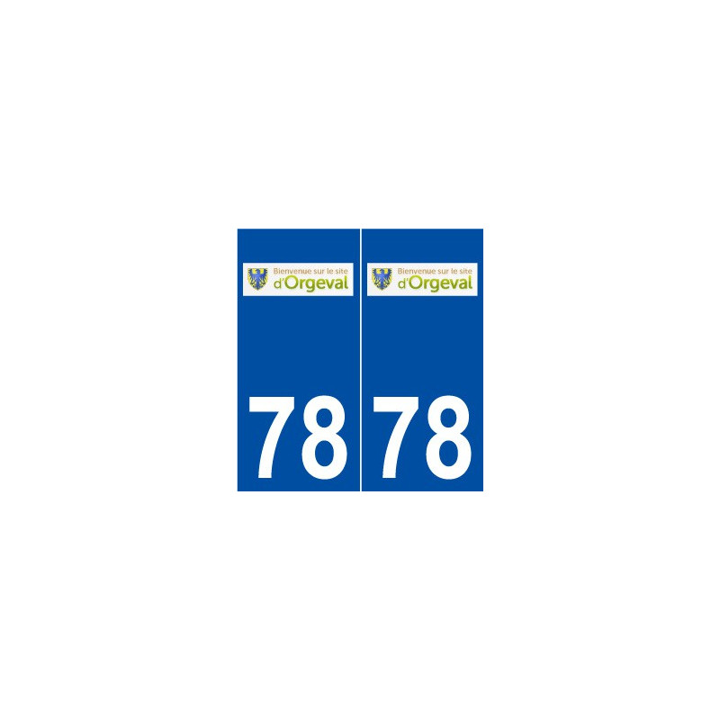 78 Orgeval logo autocollant plaque stickers ville