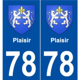 78 Plaisir blason autocollant plaque stickers ville