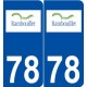 78 Rambouillet logo autocollant plaque stickers ville
