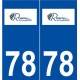 78 Rosny-sur-Seine logo autocollant plaque stickers ville