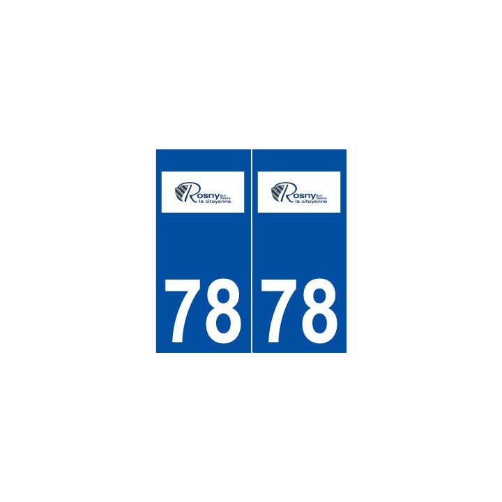 78 Rosny-sur-Seine logo autocollant plaque stickers ville