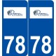 78 Rosny-sur-Seine logo autocollant plaque stickers ville