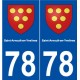 78 Saint-Arnoult-en-Yvelines blason autocollant plaque stickers ville