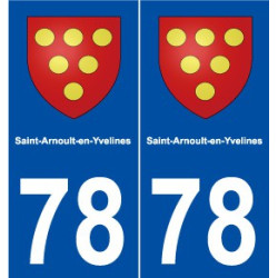 78 Saint-Arnoult-en-Yvelines blason autocollant plaque stickers ville
