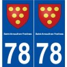 78 Saint-Arnoult-en-Yvelines blason autocollant plaque stickers ville