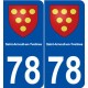 78 Saint-Arnoult-en-Yvelines blason autocollant plaque stickers ville
