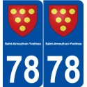 78 Saint-Arnoult-en-Yvelines blason autocollant plaque stickers ville