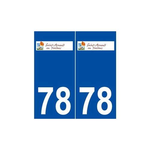 78 Saint-Arnoult-en-Yvelines logo autocollant plaque stickers ville