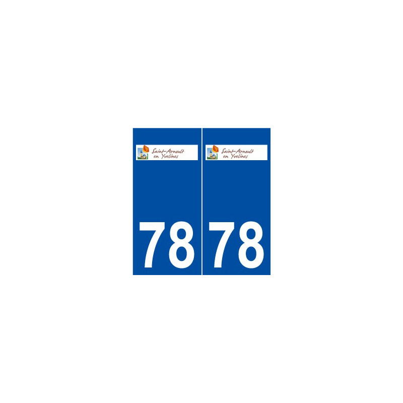 78 Saint-Arnoult-en-Yvelines logo autocollant plaque stickers ville