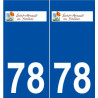 78 Saint-Arnoult-en-Yvelines logo autocollant plaque stickers ville