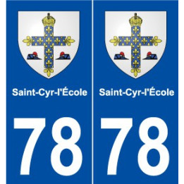 78 Saint-Cyr-l'École blason autocollant plaque stickers ville