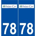 78 Saint-Cyr-l'École logo autocollant plaque stickers ville