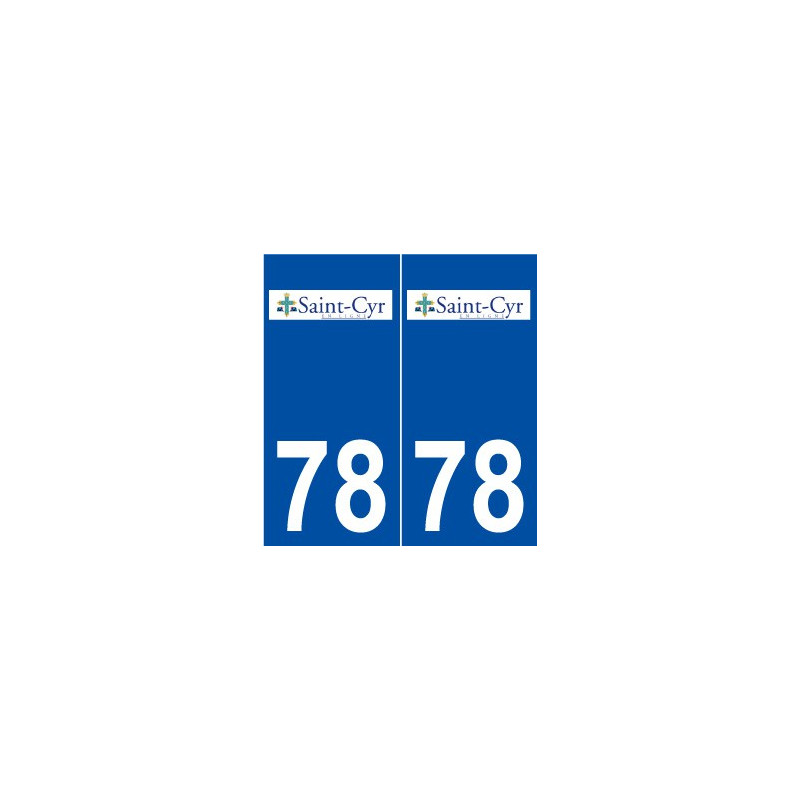 78 Saint-Cyr-l'École logo autocollant plaque stickers ville