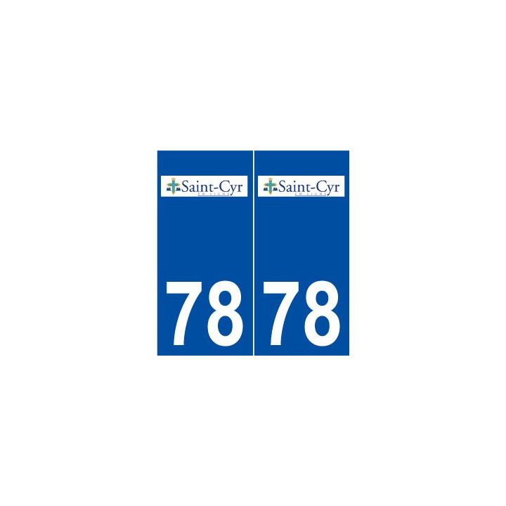78 Saint-Cyr-l'École logo autocollant plaque stickers ville