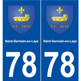 78 Saint-Germain-en-Laye blason autocollant plaque stickers ville