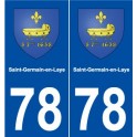78 Saint-Germain-en-Laye blason autocollant plaque stickers ville