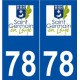 78 Saint-Germain-en-Laye logo autocollant plaque stickers ville