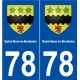 78 Saint-Nom-la-Bretèche blason autocollant plaque stickers ville