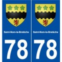 78 Saint-Nom-la-Bretèche blason autocollant plaque stickers ville