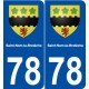 78 Saint-Nom-la-Bretèche blason autocollant plaque stickers ville