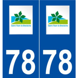 78 Saint-Nom-la-Bretèche logo autocollant plaque stickers ville