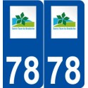 78 Saint-Nom-la-Bretèche logo autocollant plaque stickers ville
