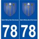 78 Saint-Rémy-lès-Chevreuse blason autocollant plaque stickers ville