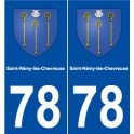 78 Saint-Rémy-lès-Chevreuse blason autocollant plaque stickers ville
