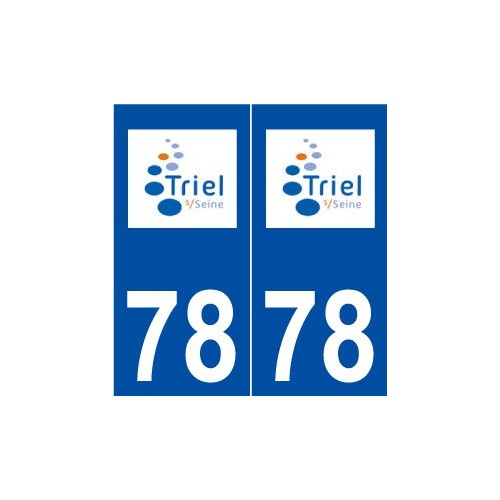 78 Triel-sur-Seine logo autocollant plaque stickers ville