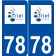78 Triel-sur-Seine logo autocollant plaque stickers ville
