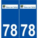 78 Vaux-sur-Seine logo autocollant plaque stickers ville