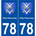 78 Vélizy-Villacoublay blason autocollant plaque stickers ville