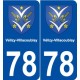 78 Vélizy-Villacoublay blason autocollant plaque stickers ville