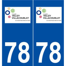 78 Vélizy-Villacoublay logo autocollant plaque stickers ville