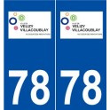 78 Vélizy-Villacoublay logo autocollant plaque stickers ville