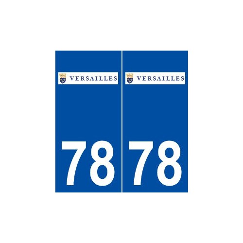 78 Versailles logo autocollant plaque stickers ville