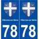 78 Villennes-sur-Seine blason autocollant plaque stickers ville