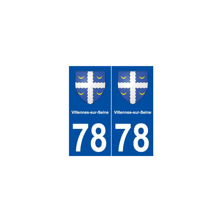 78 Villennes-sur-Seine blason autocollant plaque stickers ville