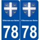 78 Villennes-sur-Seine blason autocollant plaque stickers ville