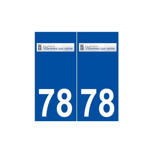 78 Villennes-sur-Seine logo autocollant plaque stickers ville