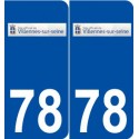 78 Villennes-sur-Seine logo autocollant plaque stickers ville