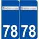 78 Villennes-sur-Seine logo autocollant plaque stickers ville