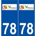 78 Villepreux logo autocollant plaque stickers ville